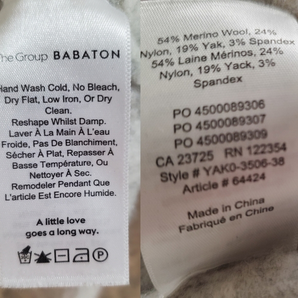 The Group Babaton Merino Wool Yak Crewneck Sweater - Picture 6 of 6